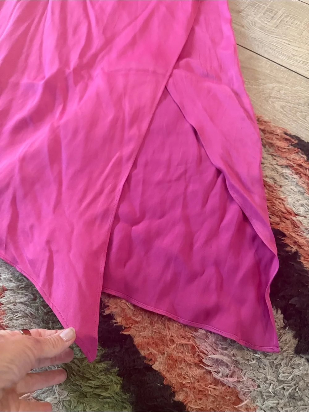 Women's Hot Pink Two-Piece skirt Set
